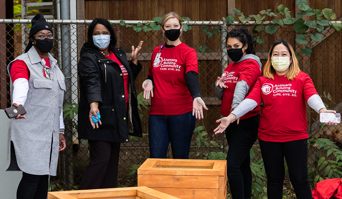 Aramark community workers